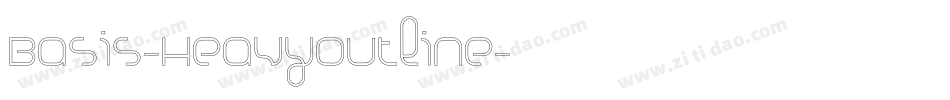 Basis-HeavyOutline字体转换