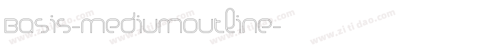 Basis-MediumOutline字体转换