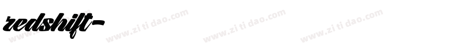 redshift字体转换