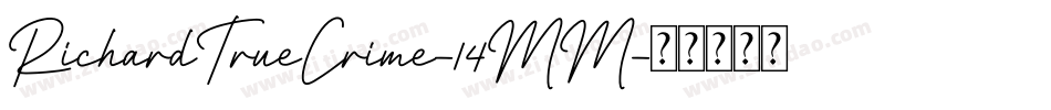 RichardTrueCrime-14MM字体转换