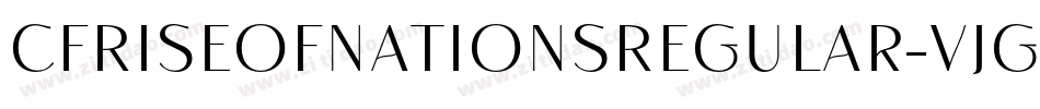 CfRiseOfNationsRegular-vjgD字体转换
