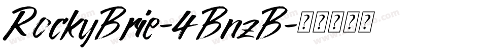 RockyBrie-4BnzB字体转换