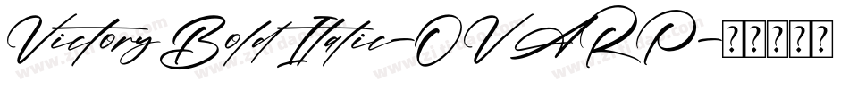 VictoryBoldItalic-OVARP字体转换