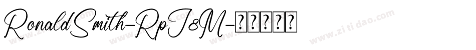 RonaldSmith-RpJ8M字体转换