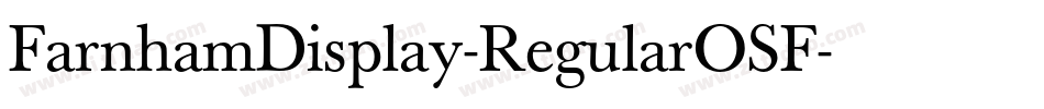 FarnhamDisplay-RegularOSF字体转换