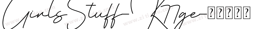 GirlsStuff-K77ge字体转换