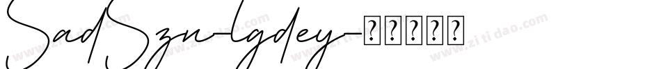 SadSzn-lgdey字体转换
