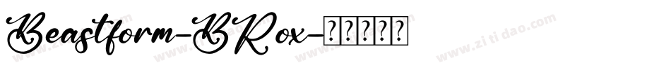 Beastform-BRox字体转换