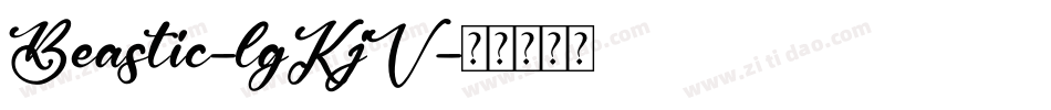 Beastic-lgKjV字体转换
