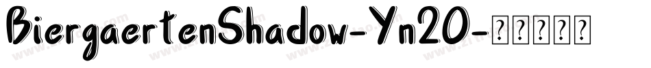 BiergaertenShadow-Yn2O字体转换