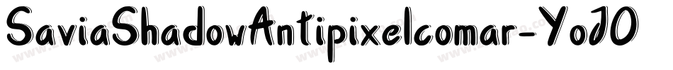 SaviaShadowAntipixelcomar-YoJO字体转换
