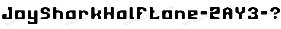 JoySharkHalftone-2AY3字体转换