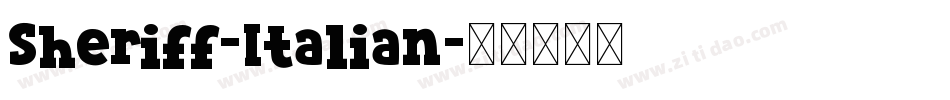 Sheriff-Italian字体转换
