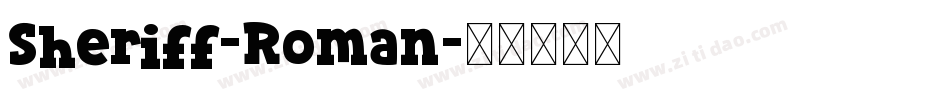 Sheriff-Roman字体转换