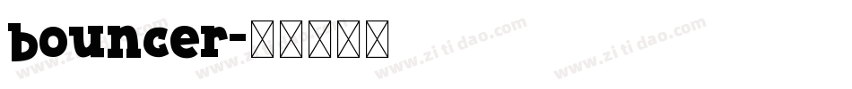 bouncer字体转换