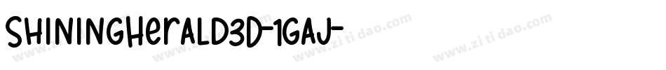 ShiningHerald3D-1gaj字体转换