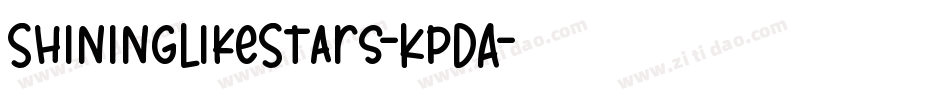 ShiningLikeStars-KpDA字体转换