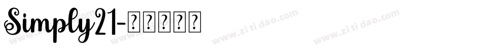 Simply21字体转换