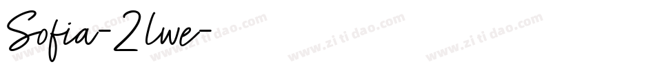 Sofia-2lwe字体转换
