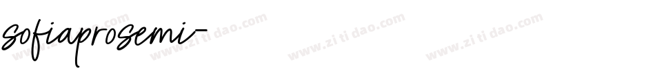 sofiaprosemi字体转换