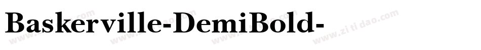 Baskerville-DemiBold字体转换