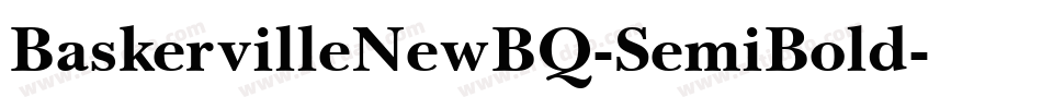 BaskervilleNewBQ-SemiBold字体转换