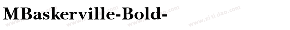 MBaskerville-Bold字体转换