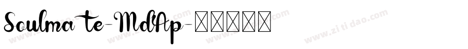 Soulmate-MdAp字体转换