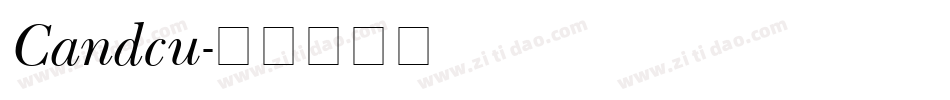 Candcu字体转换