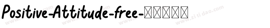 Positive-Attitude-free字体转换