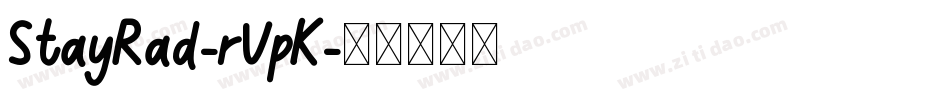 StayRad-rVpK字体转换