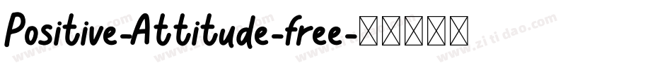 Positive-Attitude-free字体转换