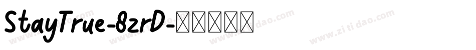 StayTrue-8zrD字体转换