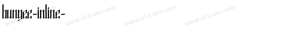 bungee-inline字体转换