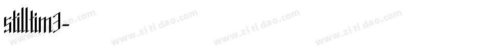 stilltim3字体转换