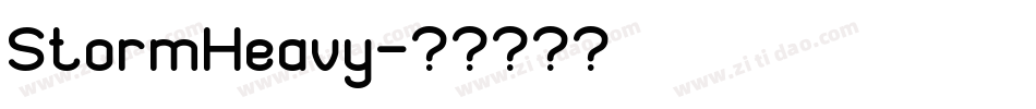 StormHeavy字体转换