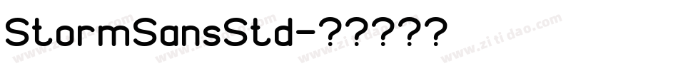 StormSansStd字体转换
