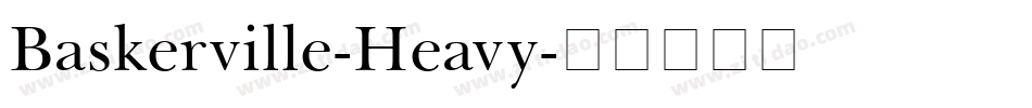 Baskerville-Heavy字体转换