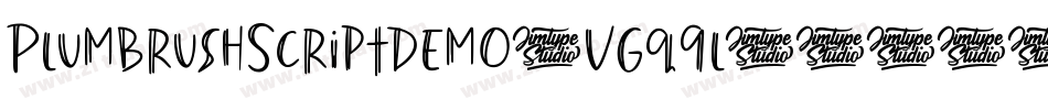 PlumBrushScriptDemo-VGq9l字体转换