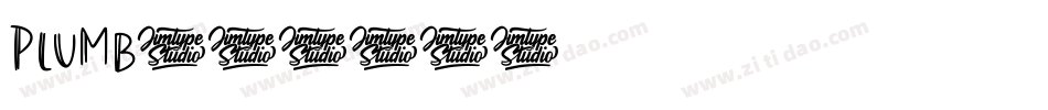 plumb字体转换