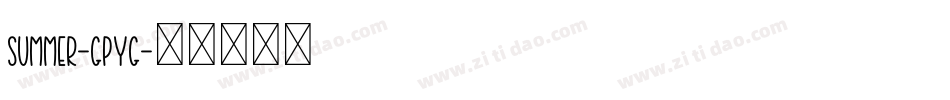 Summer-GpYG字体转换