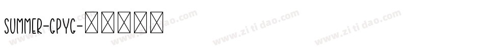 Summer-GpYG字体转换