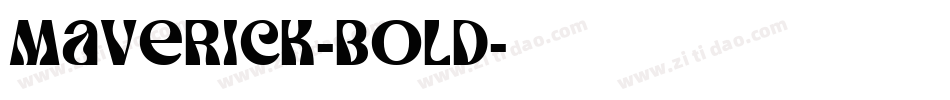 Maverick-Bold字体转换