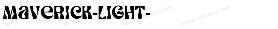 Maverick-Light字体转换