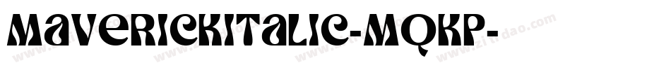 MaverickItalic-MqKP字体转换