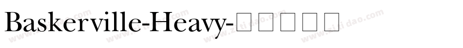 Baskerville-Heavy字体转换