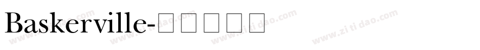 Baskerville字体转换