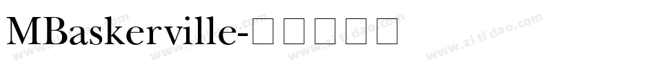 MBaskerville字体转换