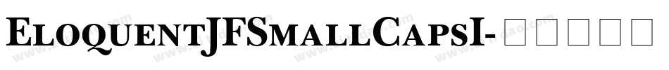 EloquentJFSmallCapsI字体转换