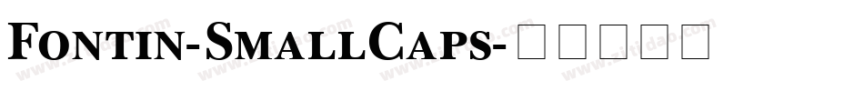 Fontin-SmallCaps字体转换